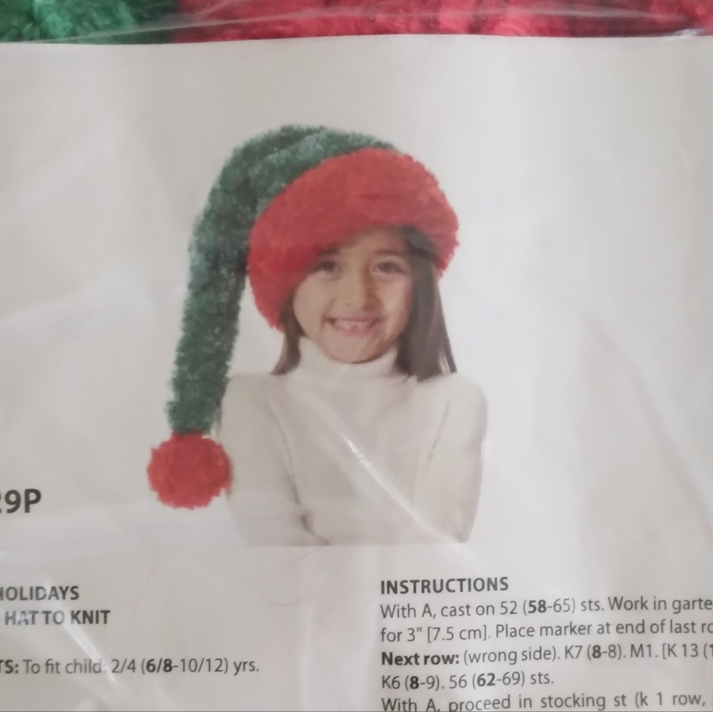 NWOT- Bernat Holiday Santa Hat Kit